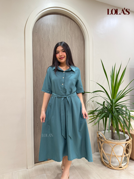 Bianca Dress (Blue Green)
