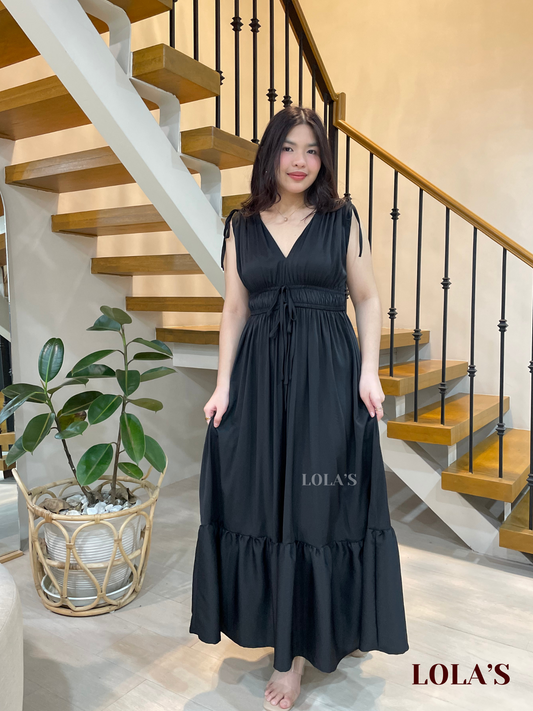 Adeline Dress (Midnight Black)