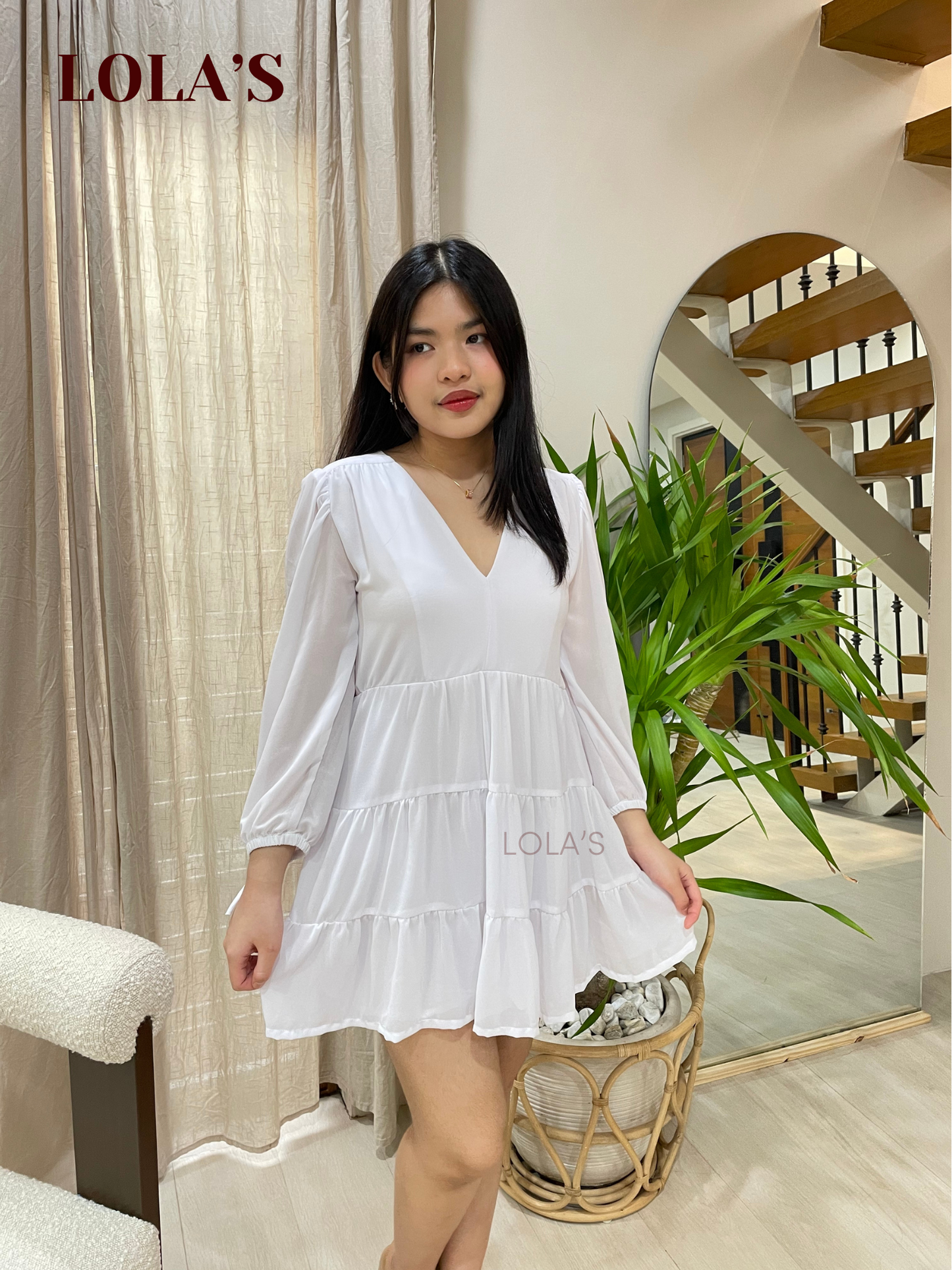 Monina Dress (White)