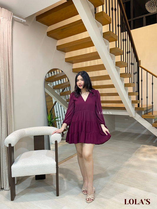 Monina Dress (Wine)