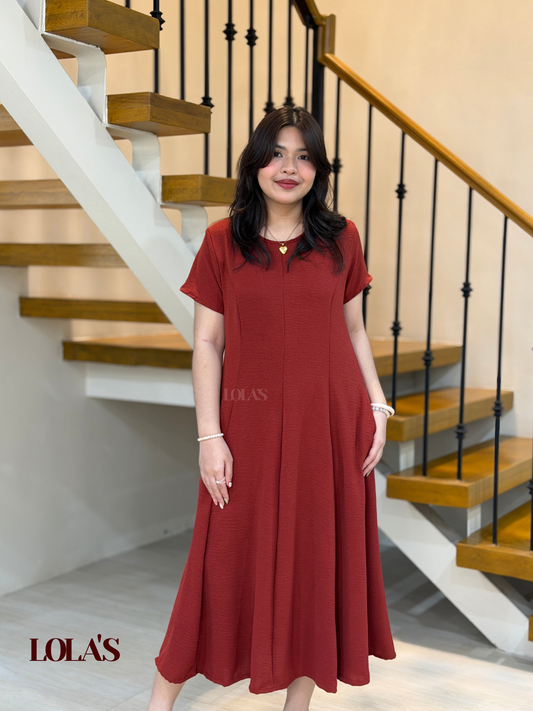 Kathleen Dress (Terracotta)