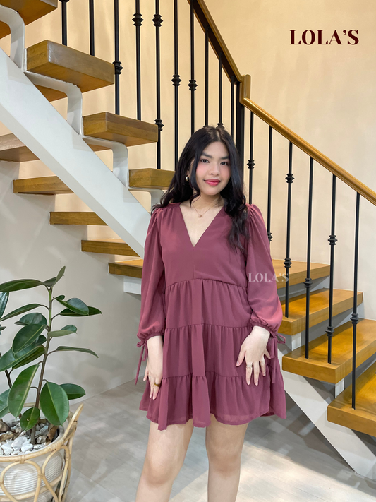 Monina Dress (Mauve)