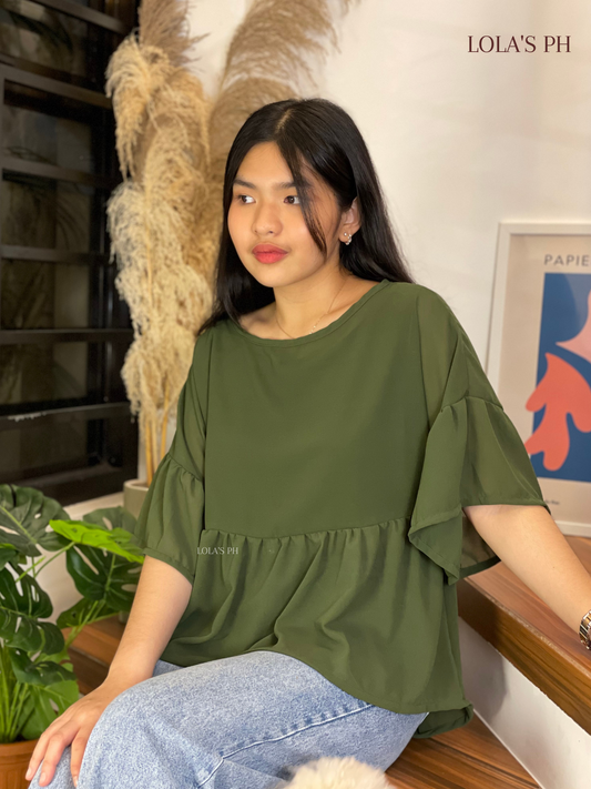 Vanessa Blouse (Forest Green)