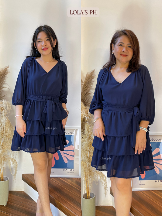 Mathilda Dress (Navy Blue)