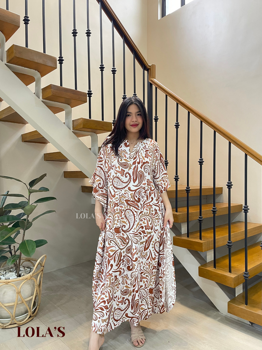 Donya Dress (Rustic Paisleys)