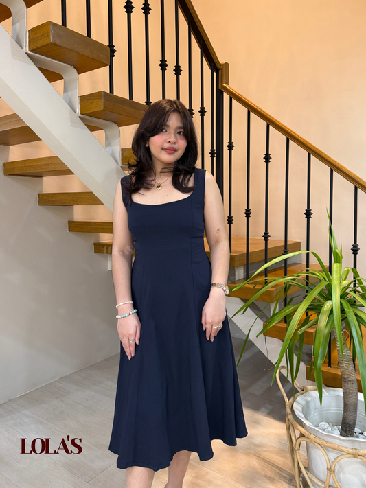 Eri Dress (Navy Blue)