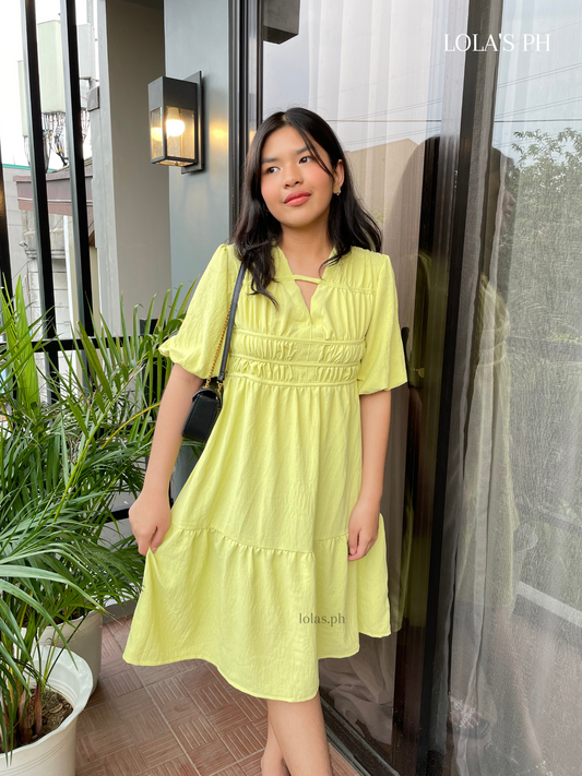 Louise Dress (Lime)