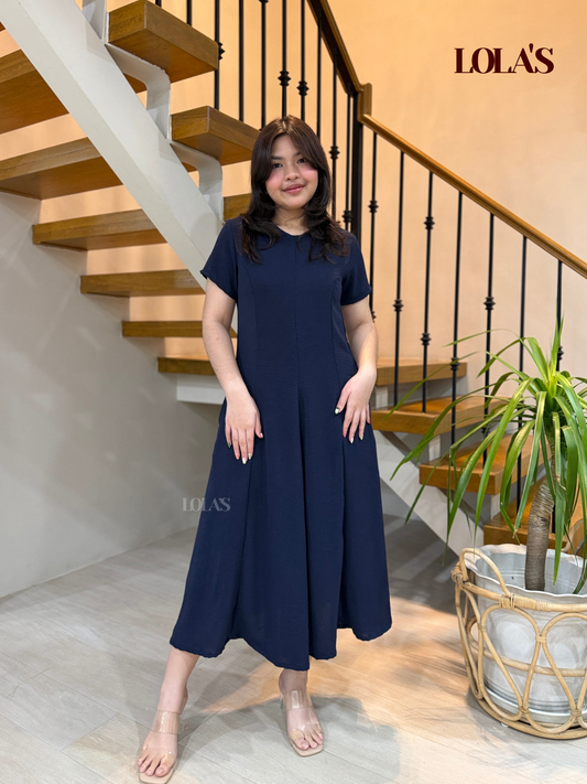 Kathleen Dress (Navy Blue)