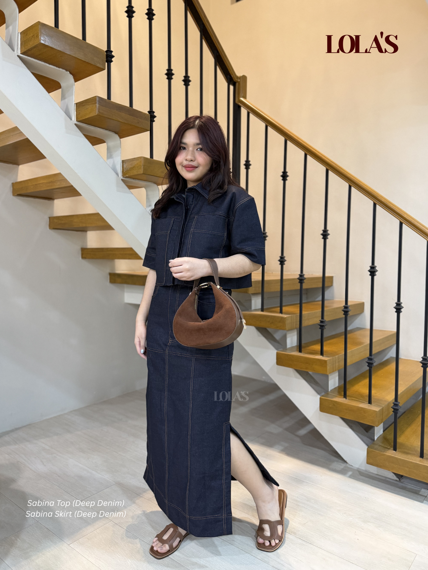 Sabina Top (Deep Denim)