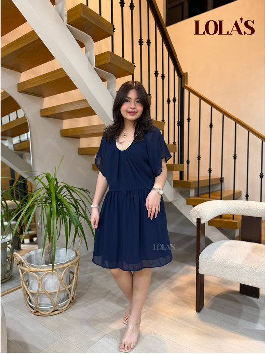 Nessa Dress (Navy Blue)