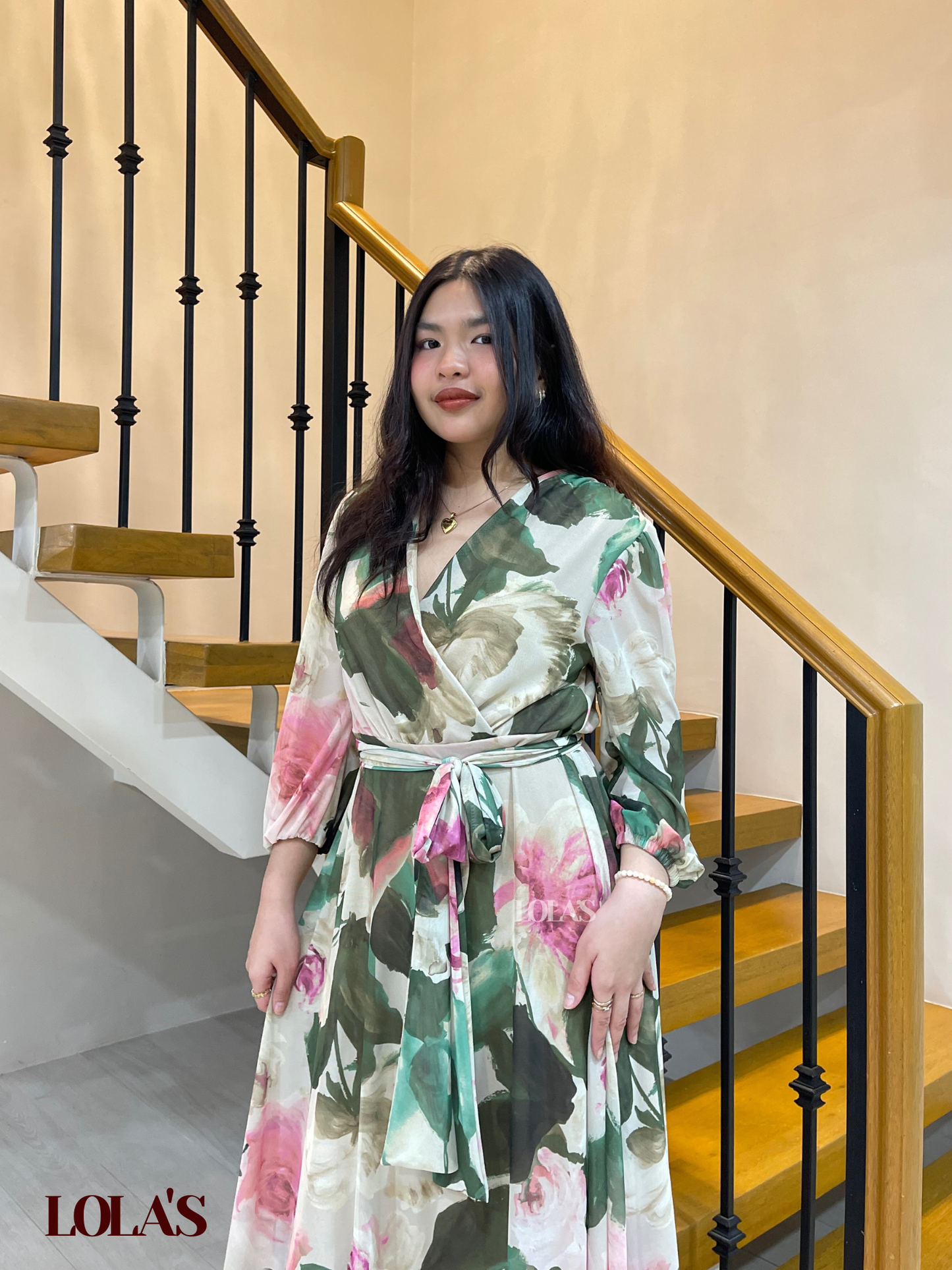 Paula Dress (Viridian Bloom)