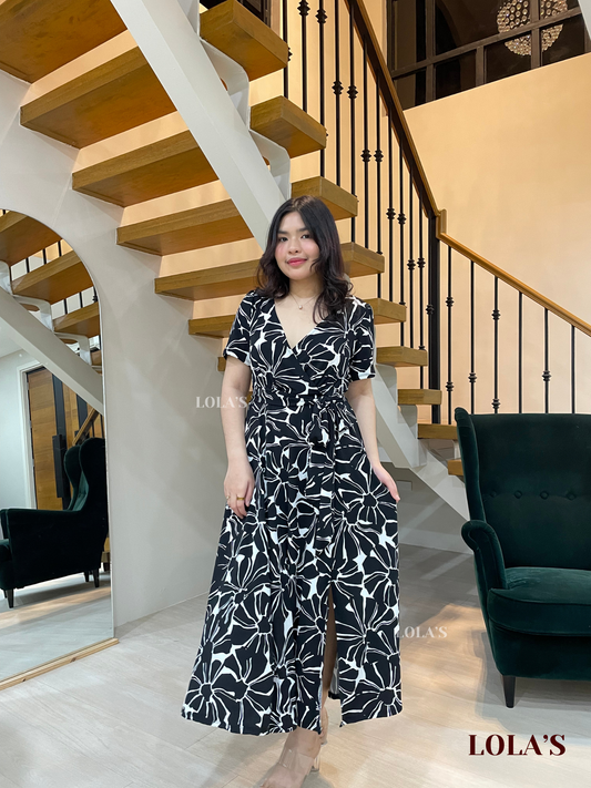 Celestine Dress (Floral Abstract)