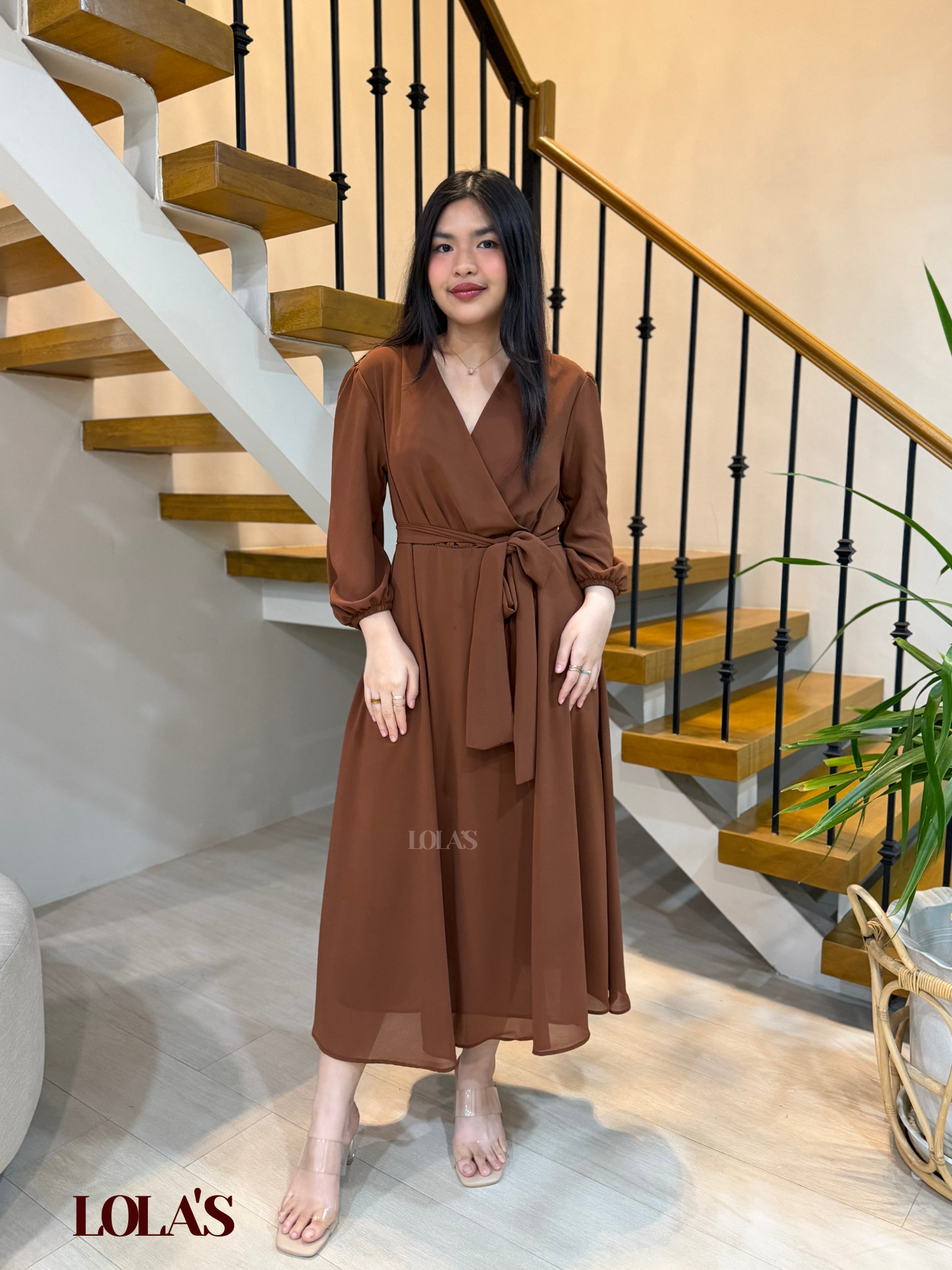 Paula Dress (Chocolate Brown)