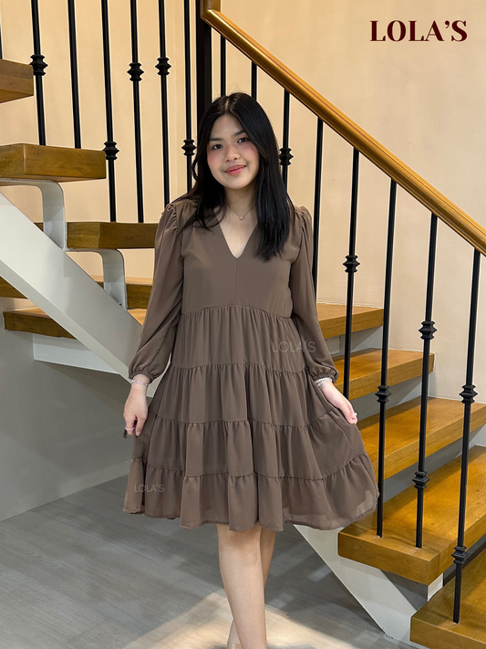 Diana Dress (Dark Taupe)