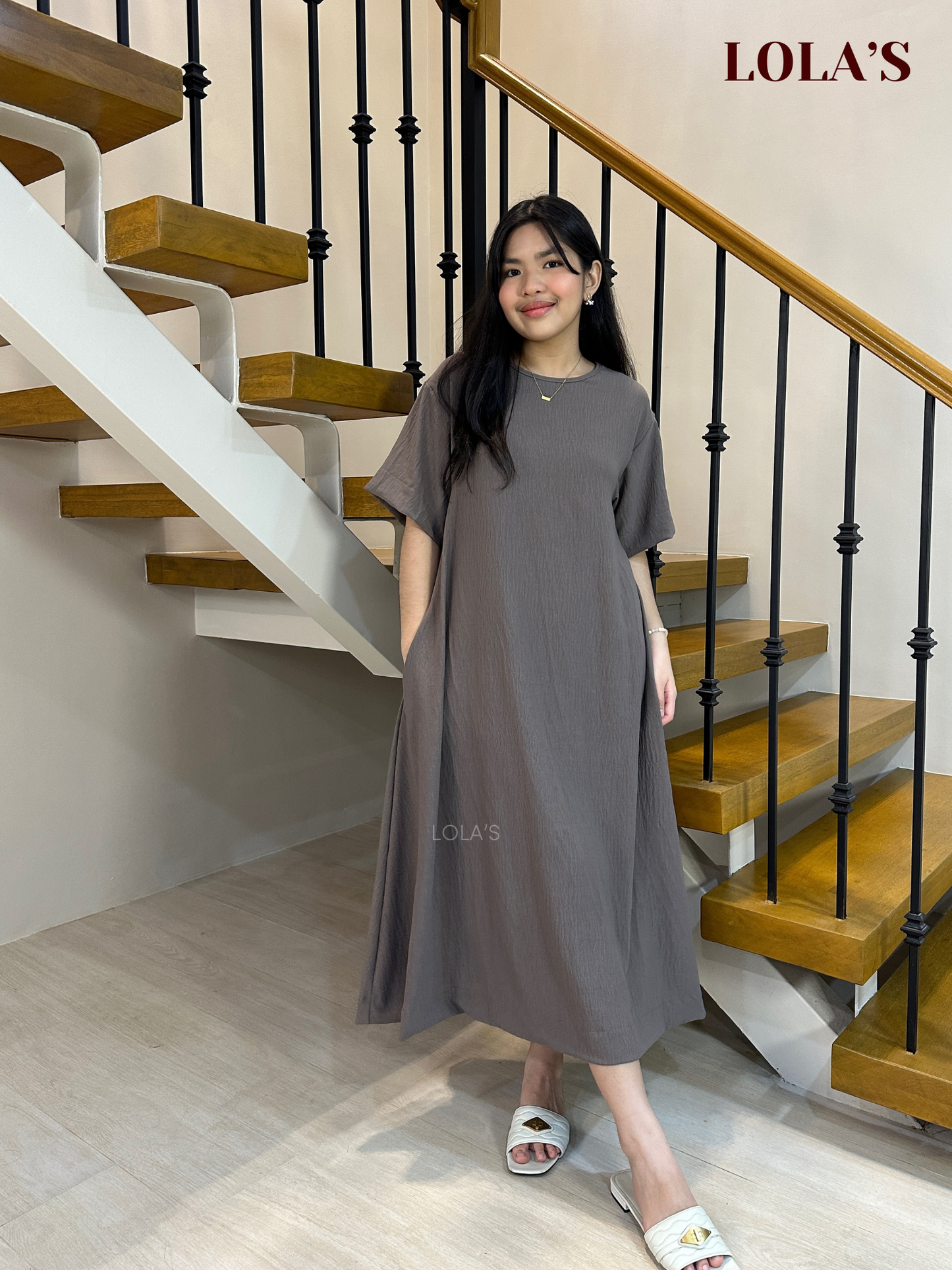 Luna Dress (Gray)