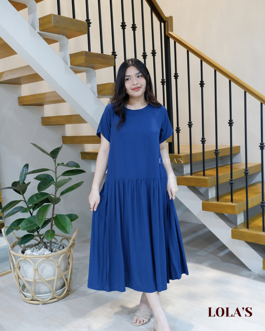 Mina Dress (Dark Azure)