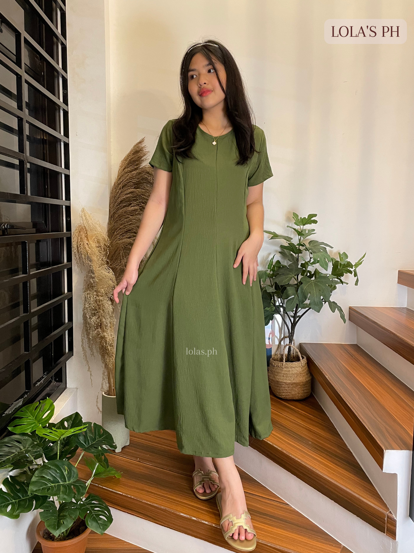 Kathleen Dress (Army Green)