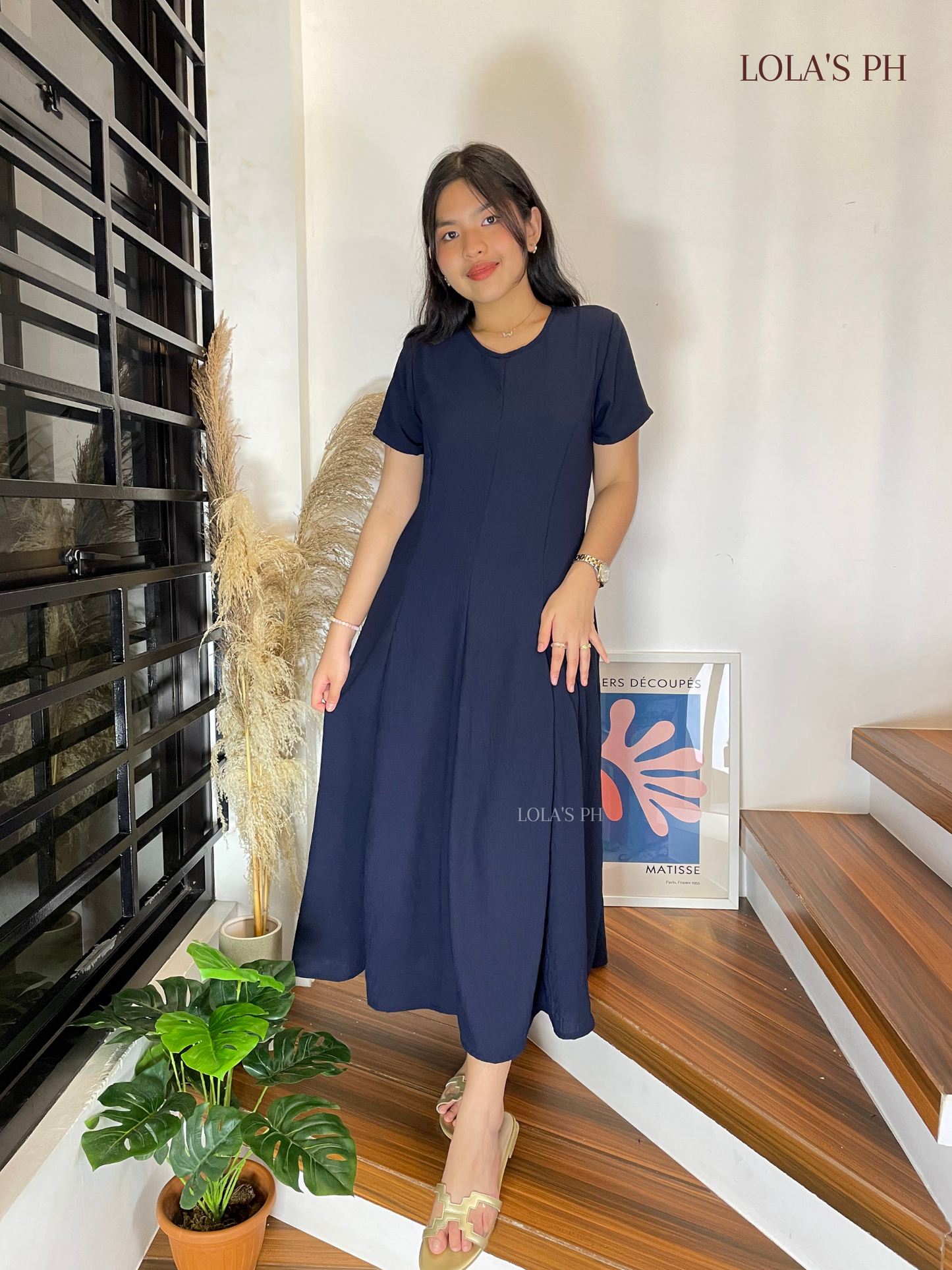 Kathleen Dress (Dark Navy)