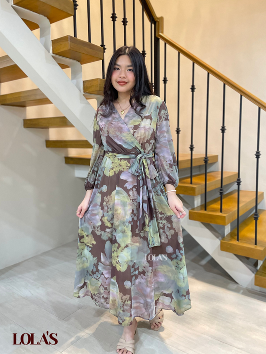 Paula Dress (Mossy Haze)