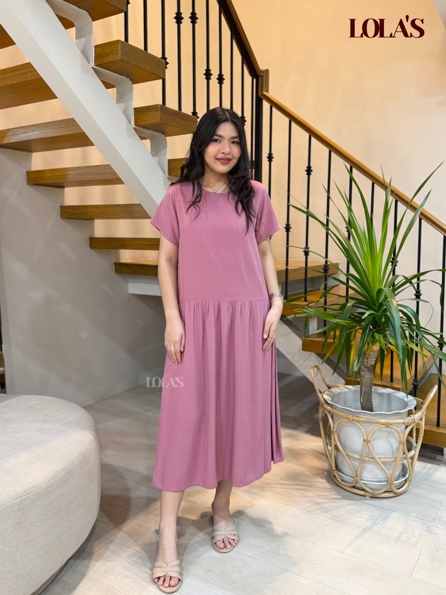 Mina Dress (Old Rose)