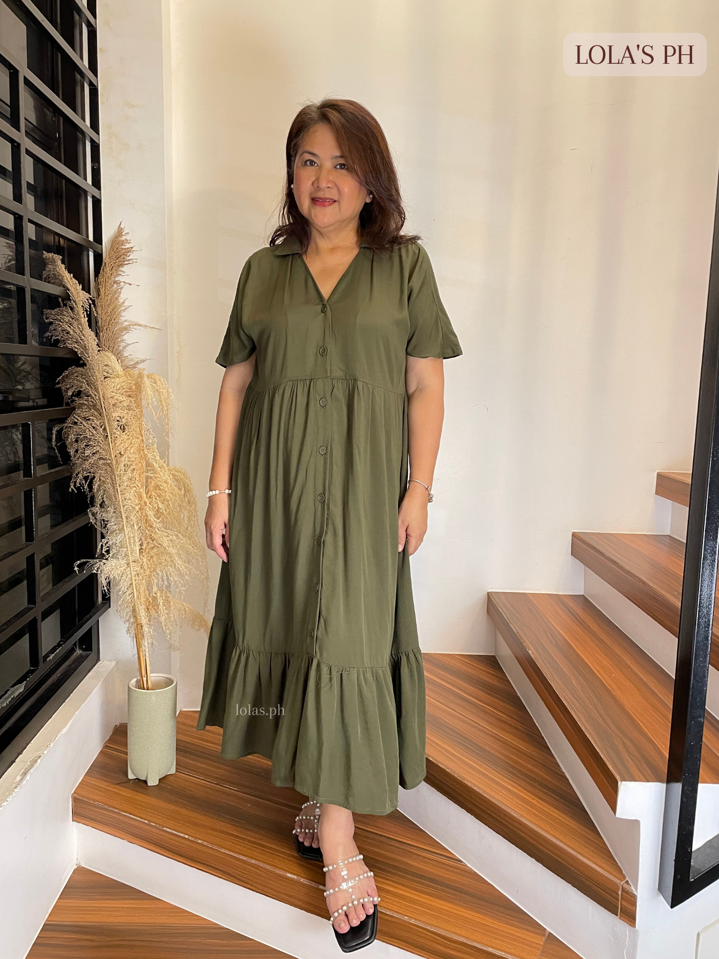 Regine Dress (Army Green)