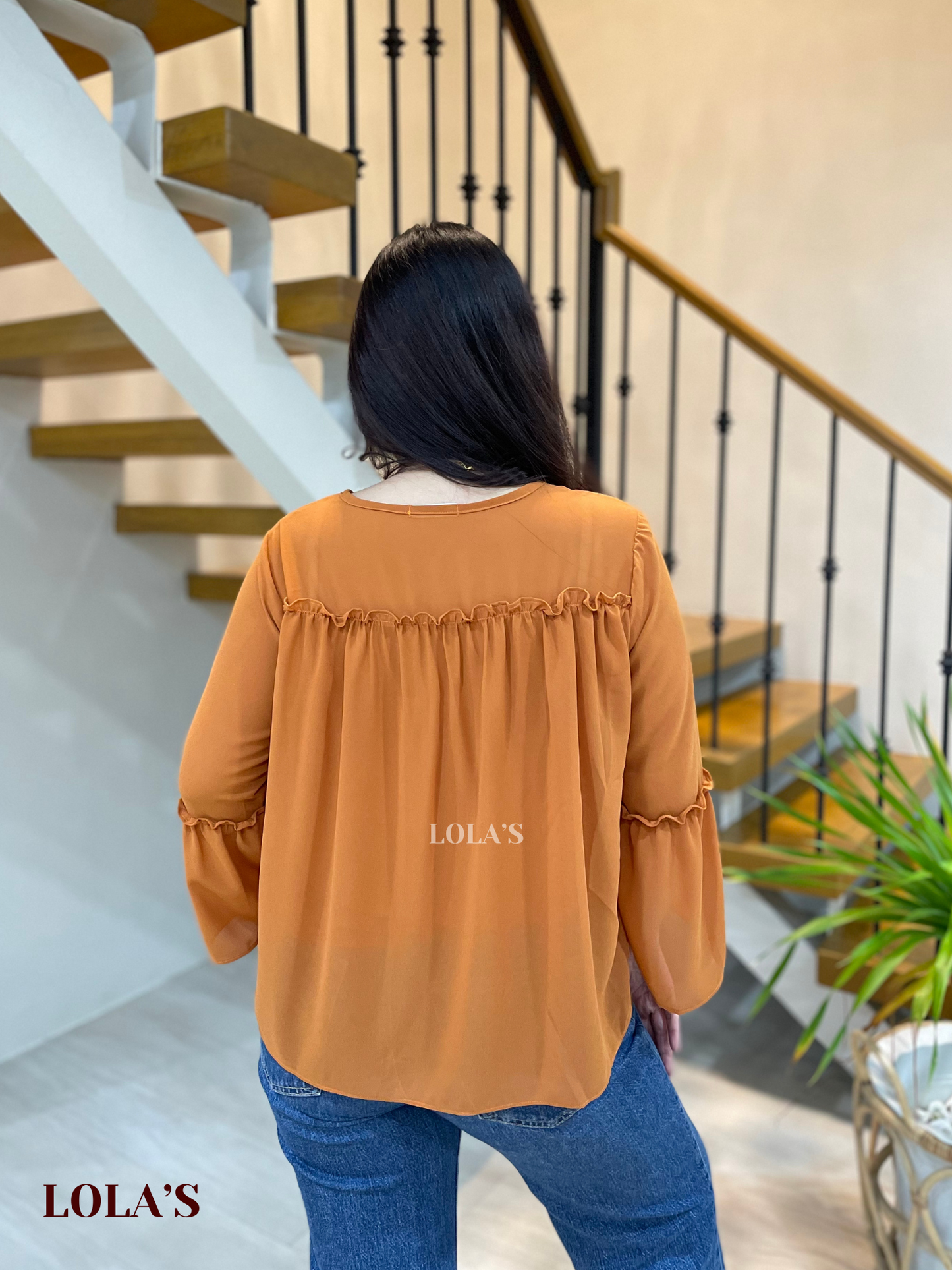 Rebecca Top (Burnt Orange)