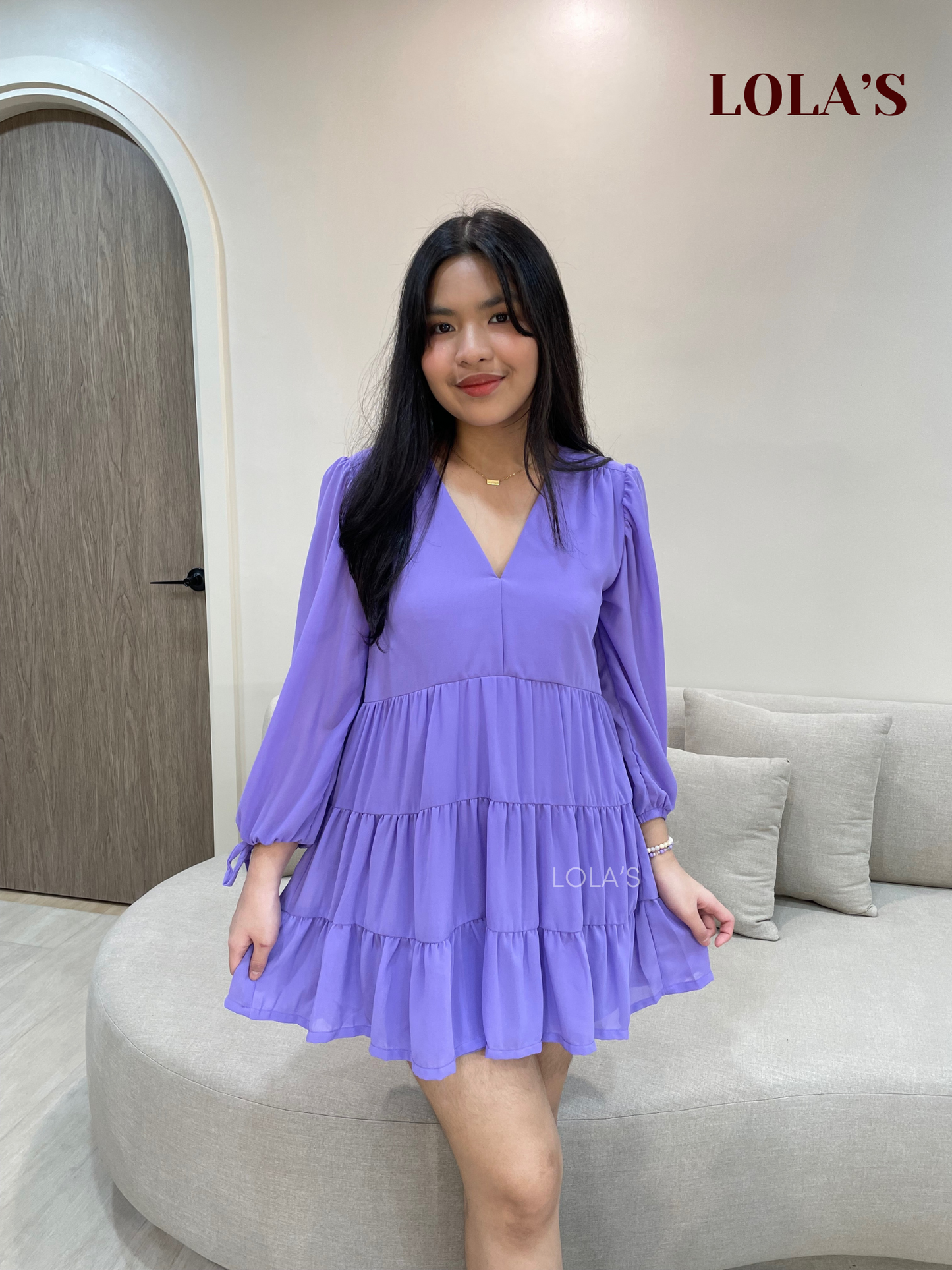 Monina Dress (Periwinkle)