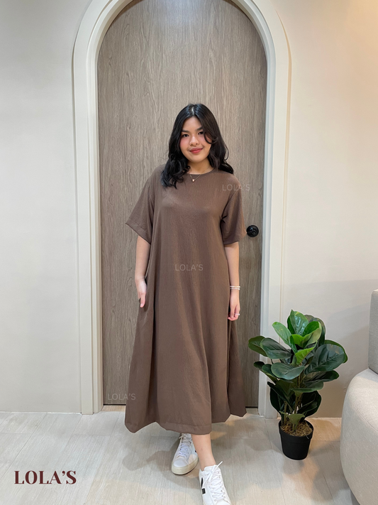 Luna Dress (Cedar Brown)