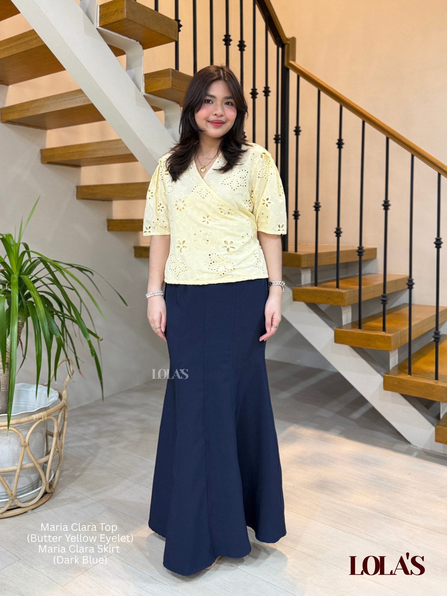 Maria Clara Top (Butter Yellow Eyelet)