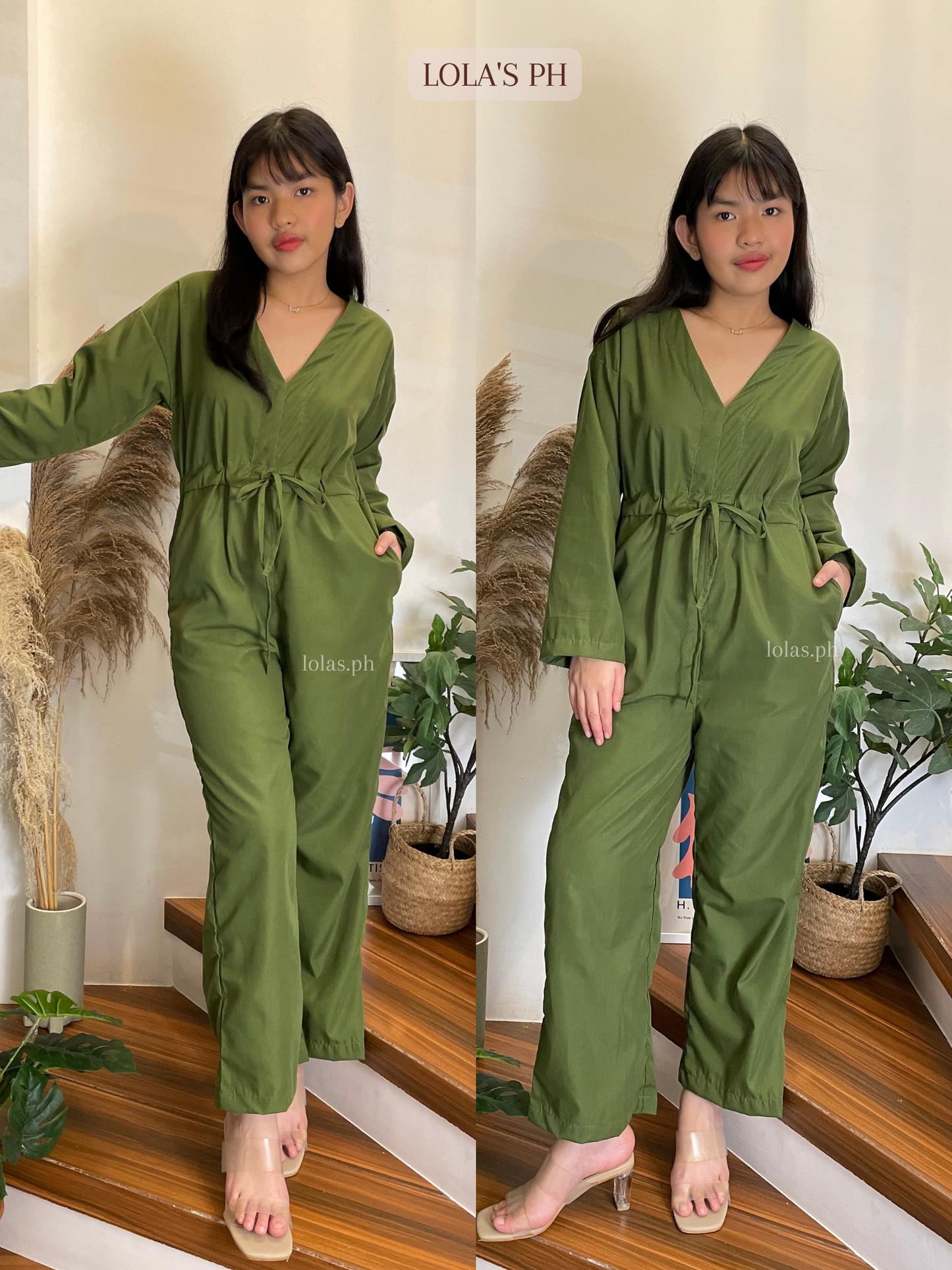 Farrah Jumpsuit (Army Green)