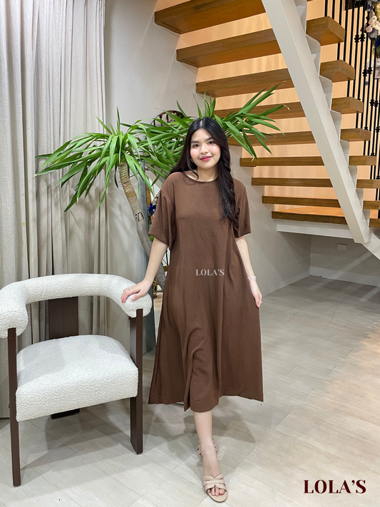 Luna Dress (Chocolate Brown)