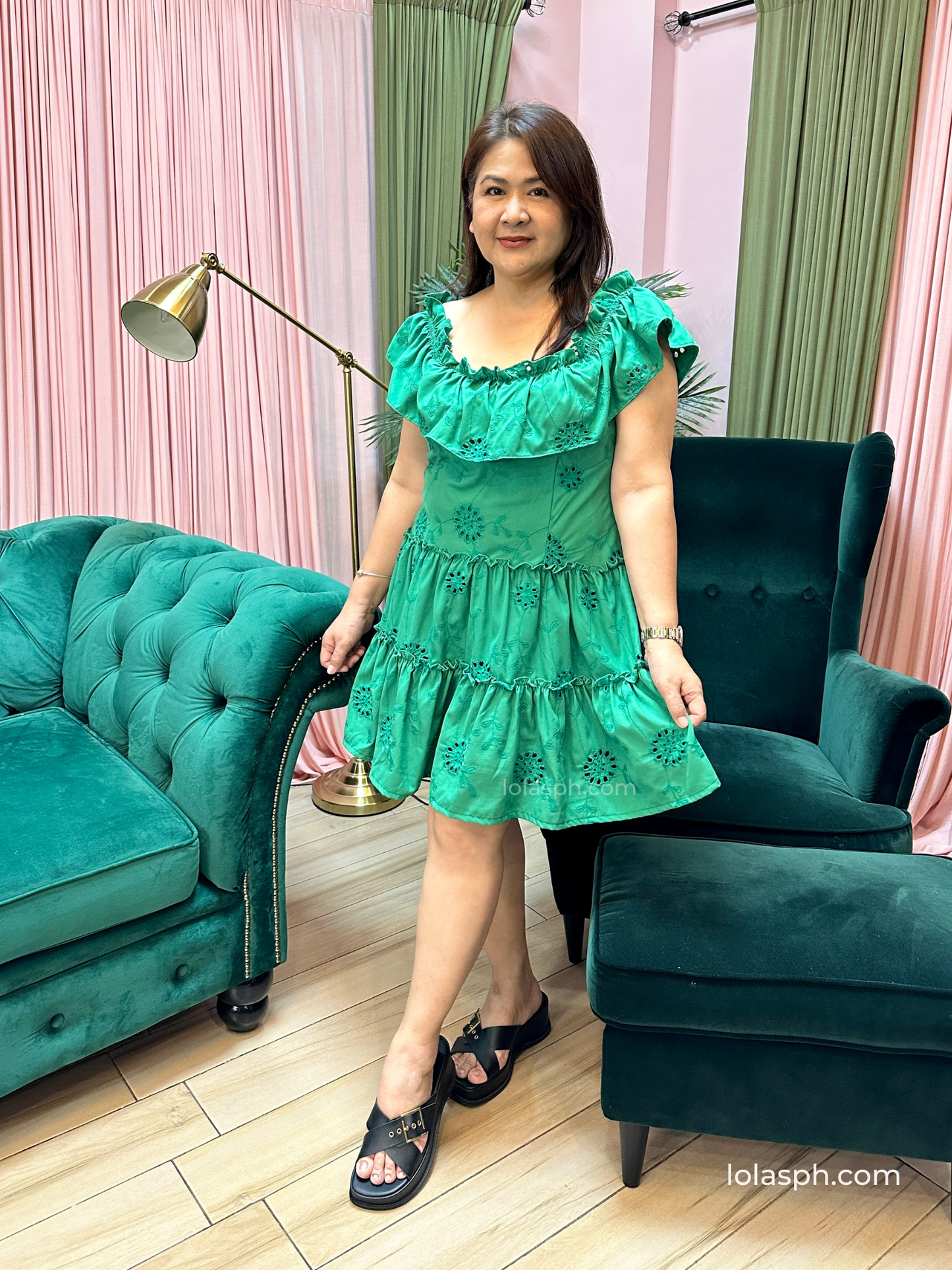 Liza Dress (Emerald)