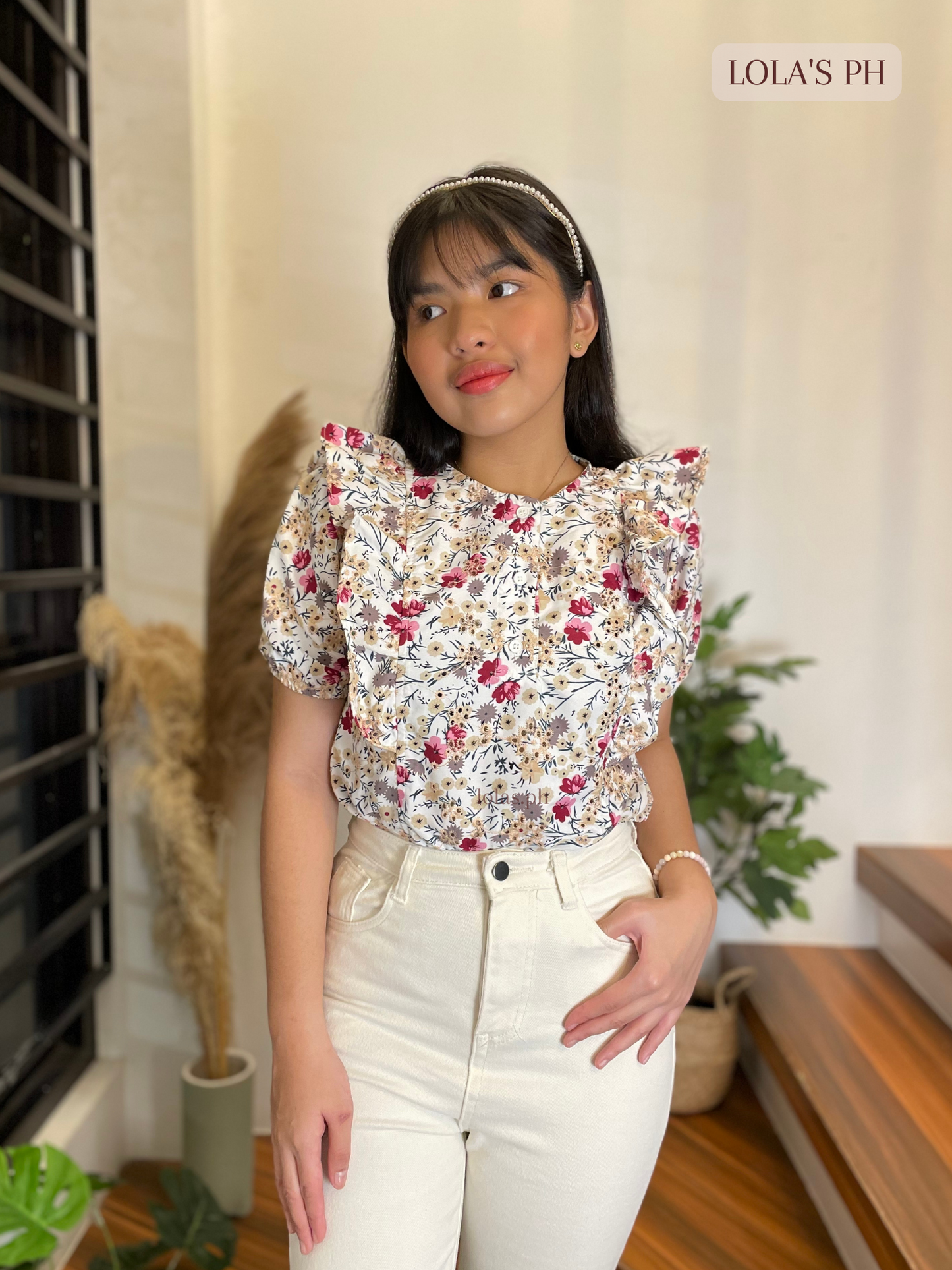 Miya Top (Floral Eyelet)