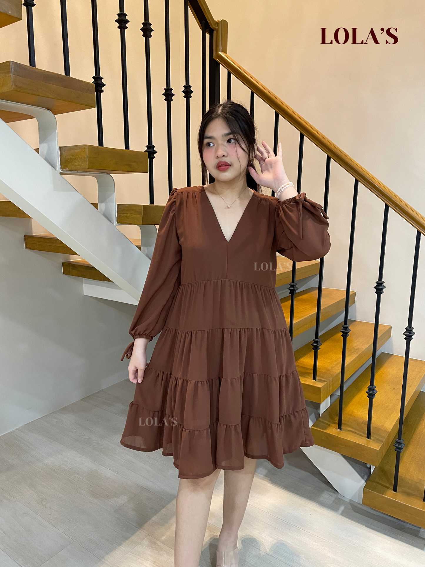 Diana Dress (Chocolate Brown)