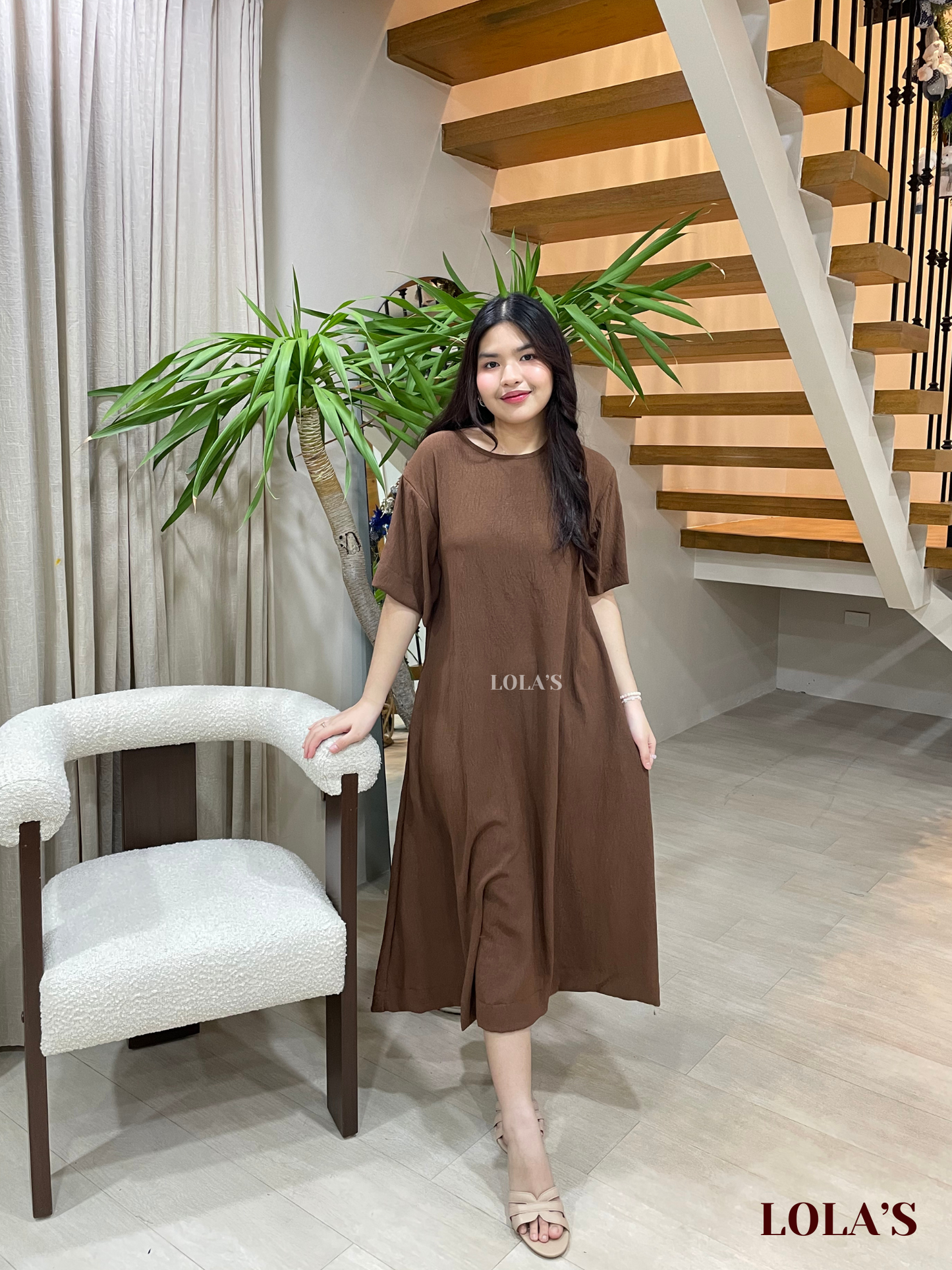 Luna Dress (Chocolate Brown)