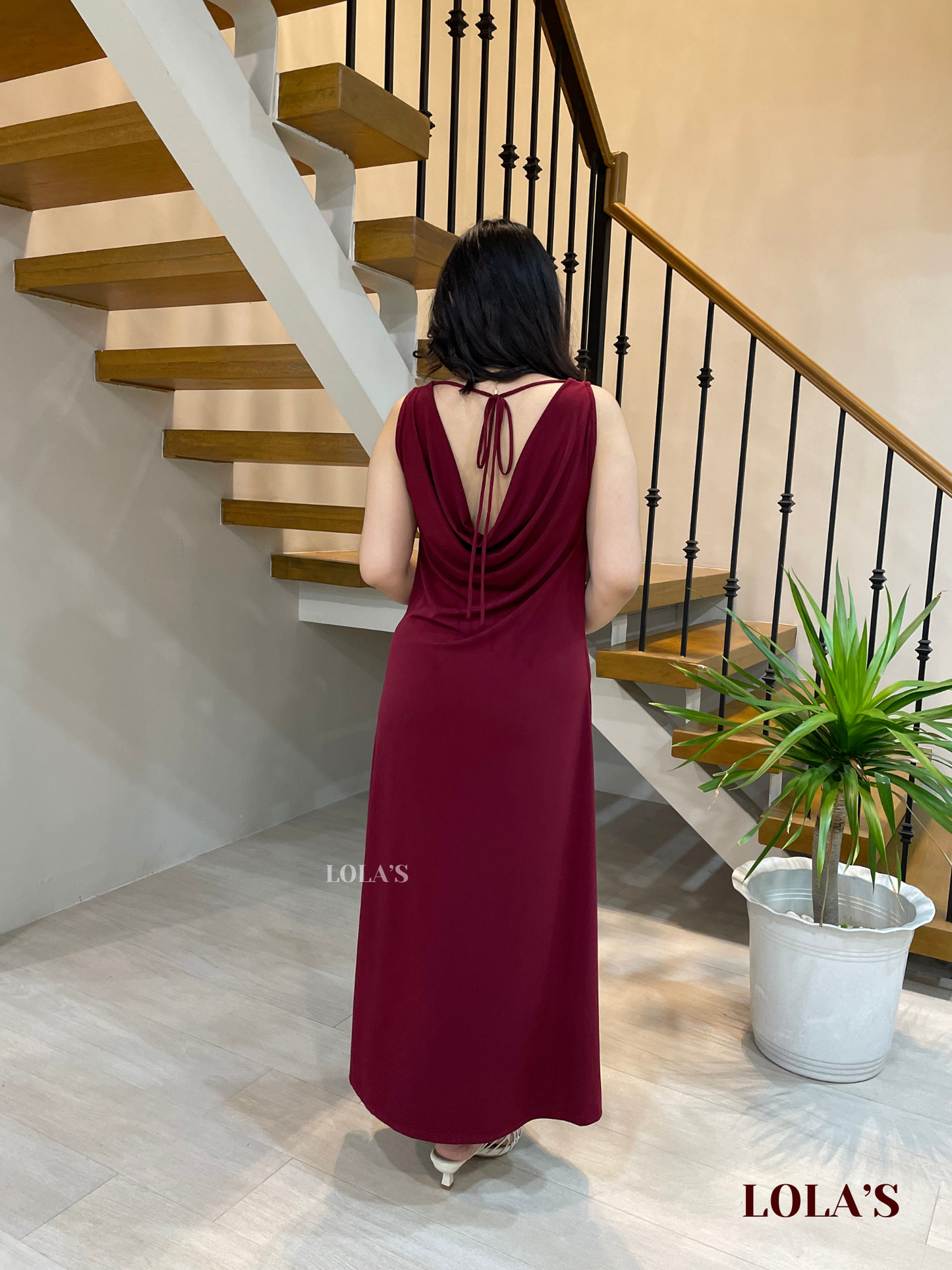 Sheena Dress (Maroon)