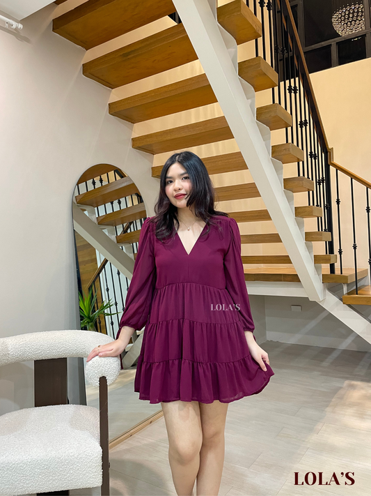 Monina Dress (Wine)