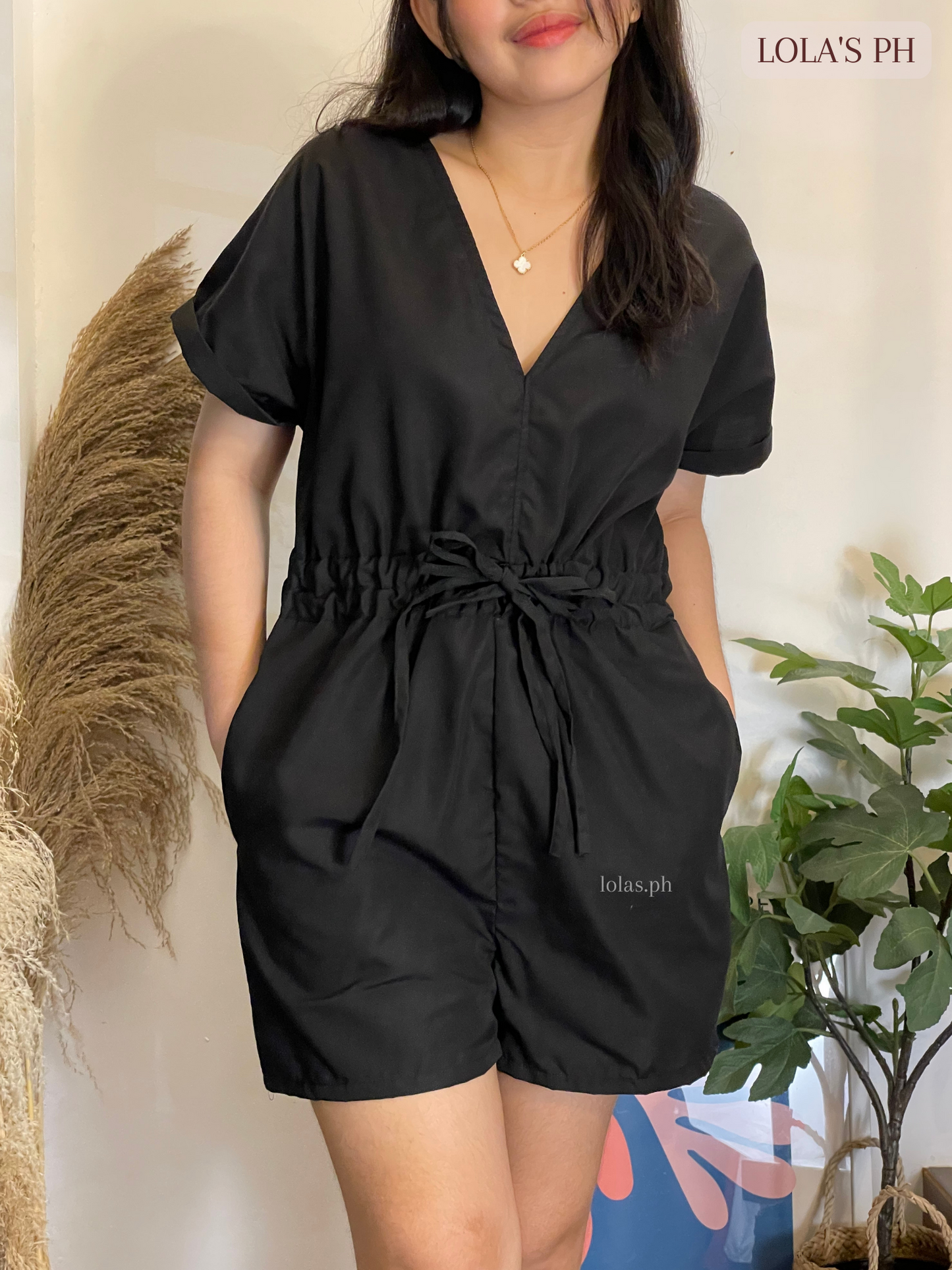 Chinnie Romper (Black)