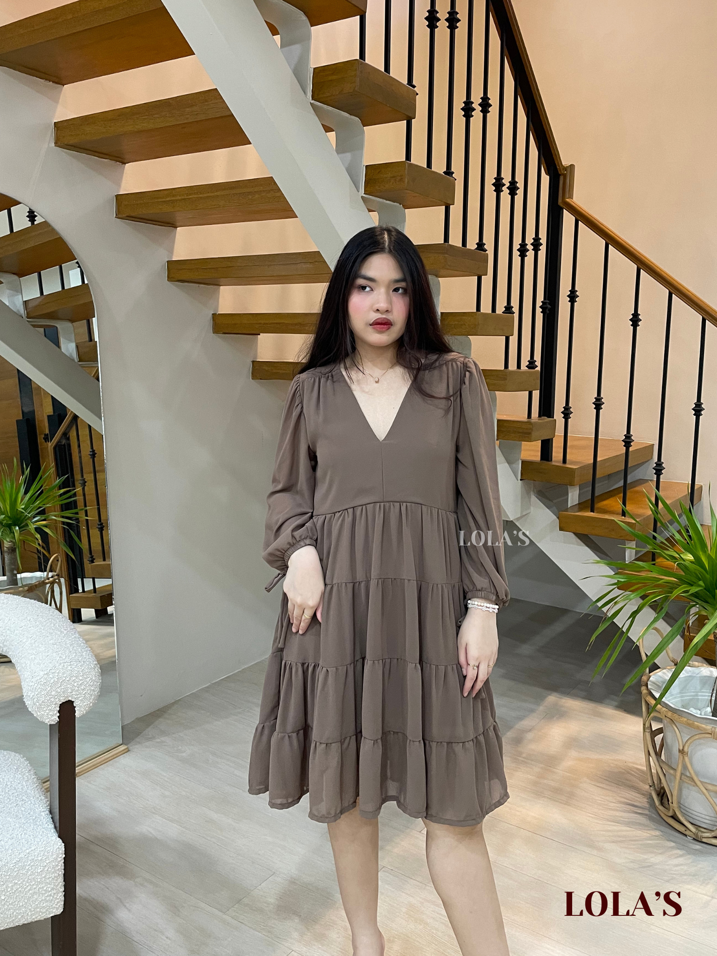 Diana Dress (Taupe)