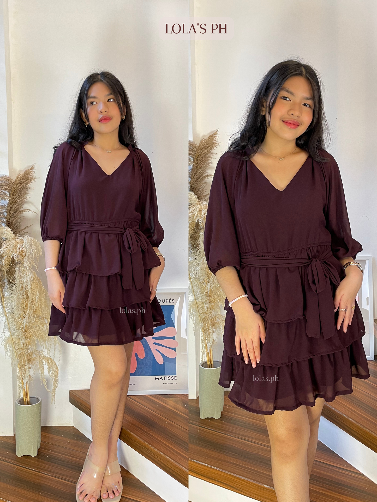 Mathilda Dress (Raisin)