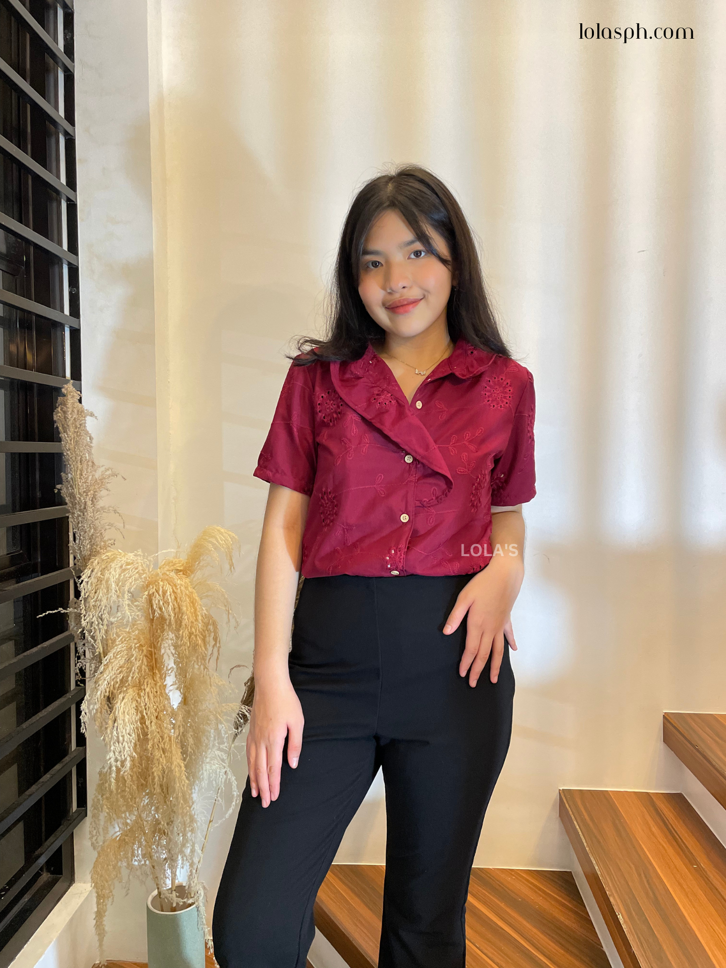 Layla Top (Maroon)