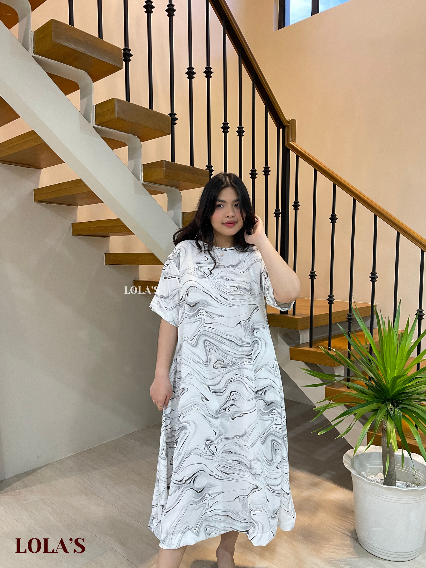 Luna Dress (Marble)