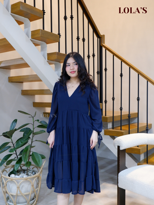 Anna Dress (Navy Blue)