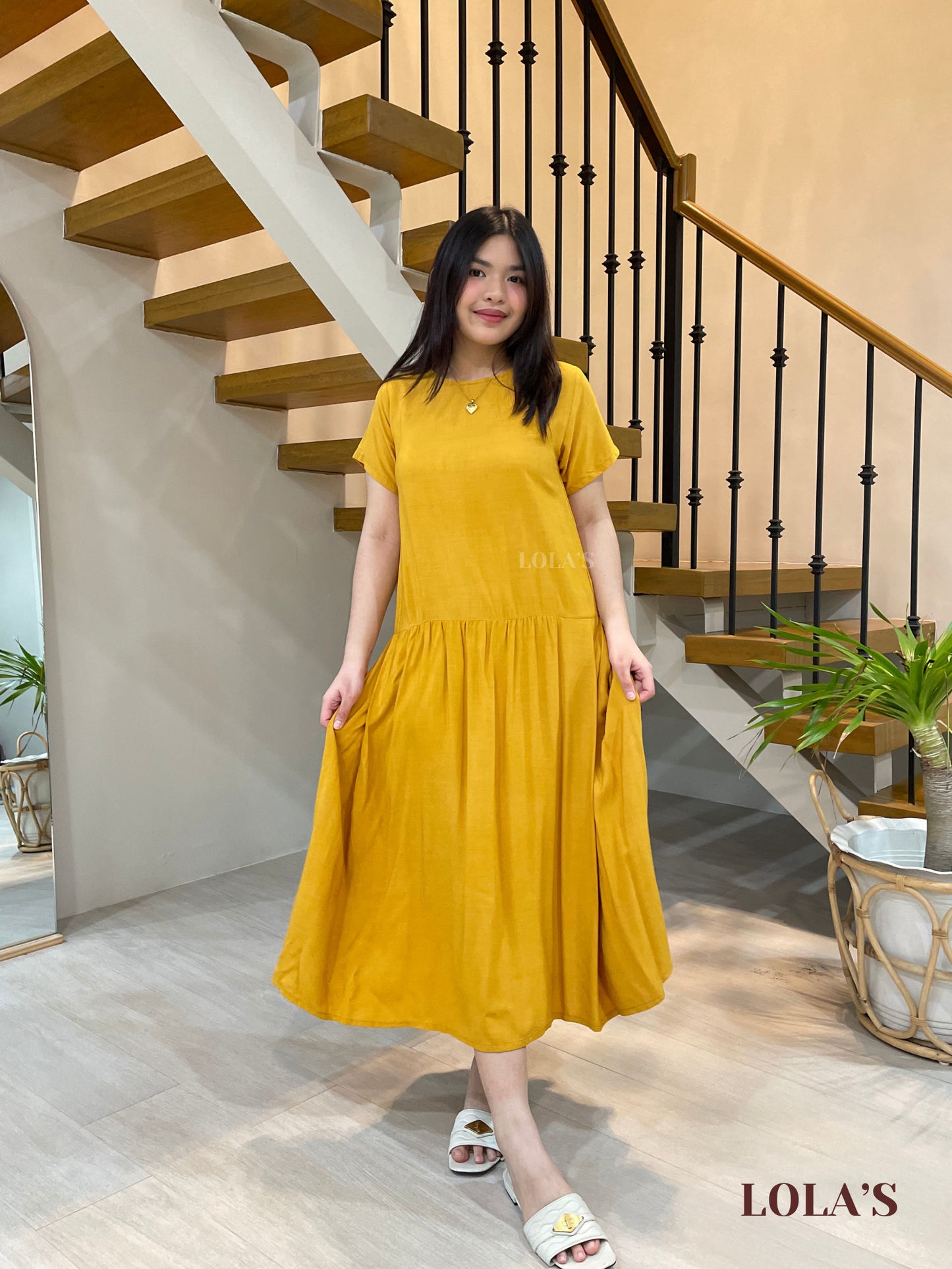 Mina Dress (Mustard)