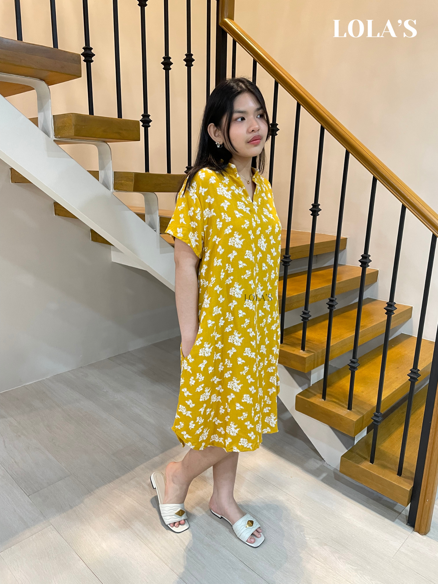 Corazon Dress (Yellow Floral)