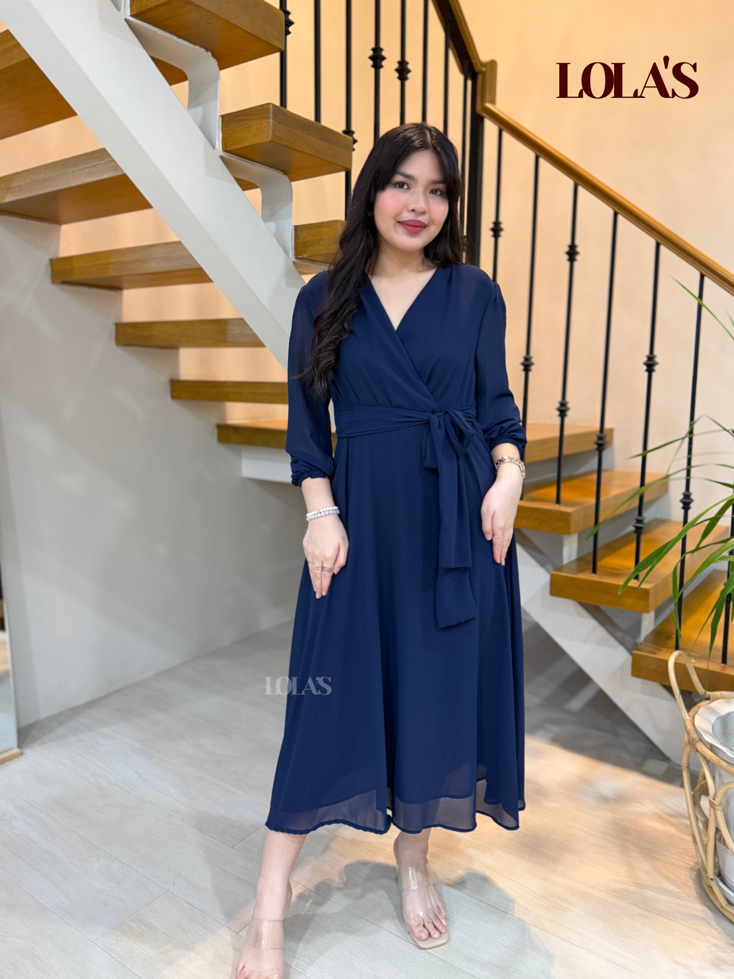 Paula Dress (Navy Blue)