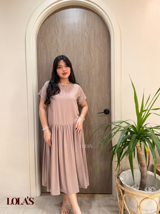Mina Dress (Light Taupe)