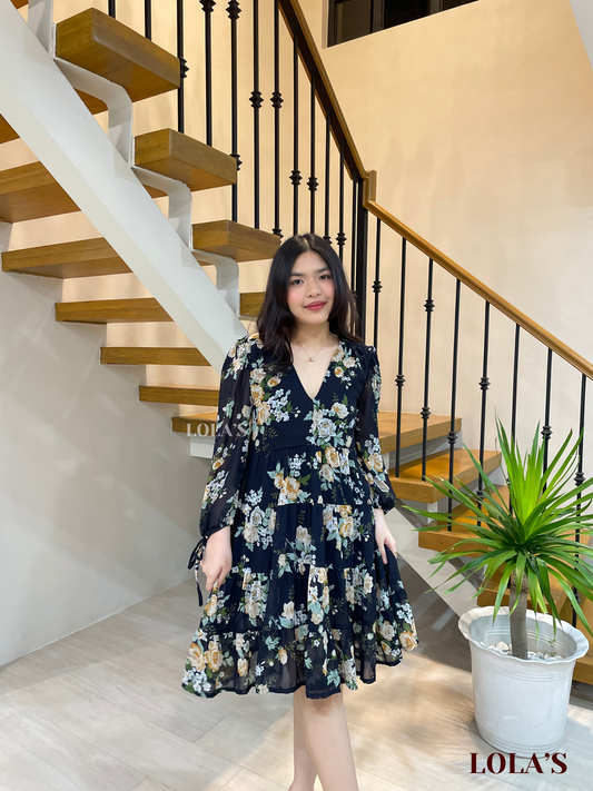 Diana Dress (Blue Garden)