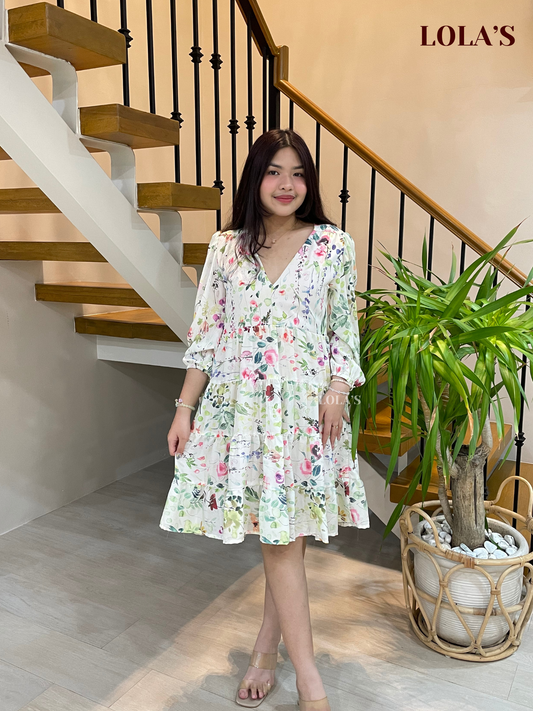 Diana Dress (Soft Blooms)