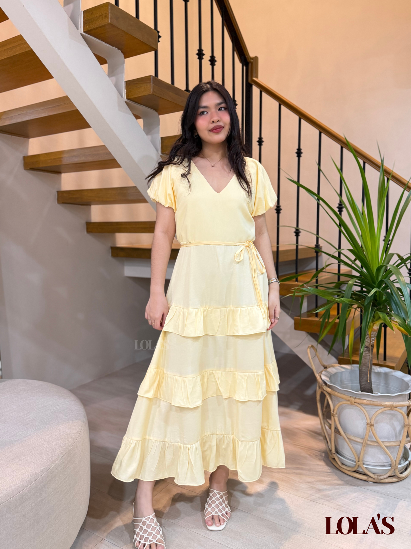 Melai Dress (Pale Yellow)